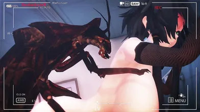Big-breasted Luo Tianyi gets fucked by a cockroach in the bathroom