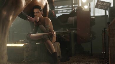 Zombie Maid Sex Fun Mansion: Rey and Horse