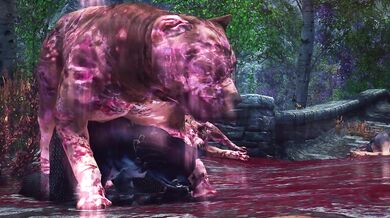 A Horny Khajiit Surrenders to a Putrid Dog in a Hot and Wet Orgy