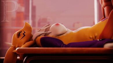 The Mischievous Renamon Taking a Ride on Peters Stiff Manhood