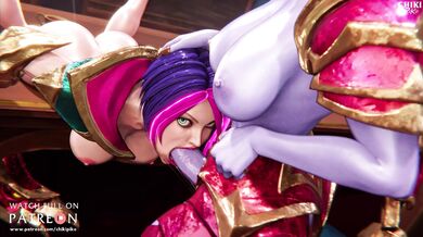 The Futa Shyvana and Fiora Blowjob Adventure