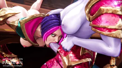 The Futa Shyvana and Fiora Blowjob Adventure