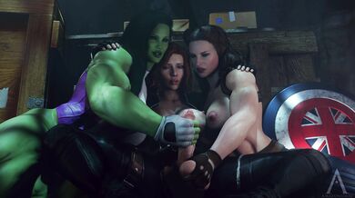 The Avengers Sexy Adventure: She-Hulk, Widow and Carter