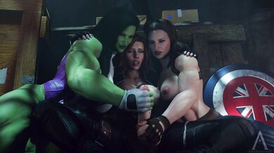 The Avengers Sexy Adventure: She-Hulk, Widow and Carter