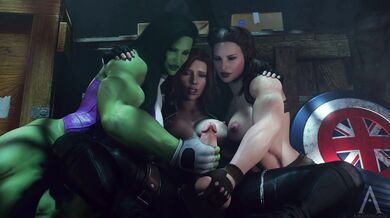 The Avengers Sexy Adventure: She-Hulk, Widow and Carter