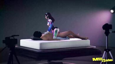 M1llcake Rides the Mech-Sexual Revolution with DVas Rotating Cowgirl