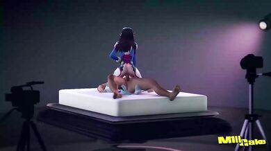 M1llcake Rides the Mech-Sexual Revolution with DVas Rotating Cowgirl