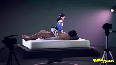 M1llcake Rides the Mech-Sexual Revolution with DVas Rotating Cowgirl