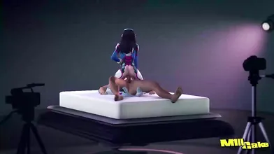 M1llcake Rides the Mech-Sexual Revolution with DVas Rotating Cowgirl