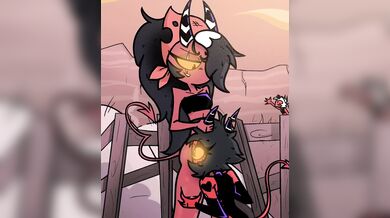 A group of animated girls from different countries around the world come together to do each other doggy style!