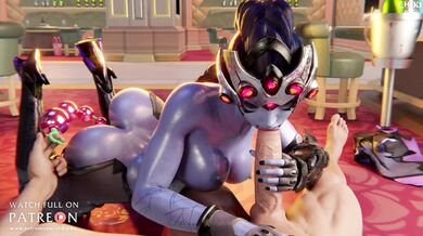 Mrs Widowmaker Gets a Blowjob from her Maid