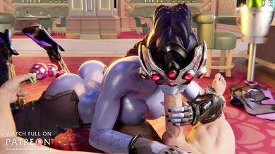 Mrs Widowmaker Gets a Blowjob from her Maid