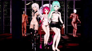 Three Japanese destroyers collide in a massive orgy! (Short Ver) [MMD R18] iorithm