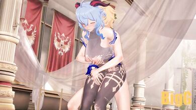 The Naughty Night of the Magical Maiden Ganyu and her Mysterious Aether: Starring BigG!