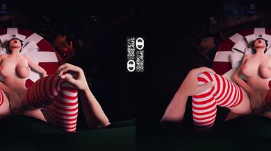 This is a virtual reality PMV (porn movie) starring LittGloss, and it features a milkshake scene