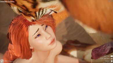 Beyond the Call of Duty: Redheaded Military Recruit Engages in Oral Pleasure with Tiger-Shaped Sex Toy