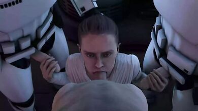 Rey and the Stormtroopers get WetnWild in a Frenzy of Lust