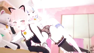Sexy Vtuber GF Gangbang Battle!
