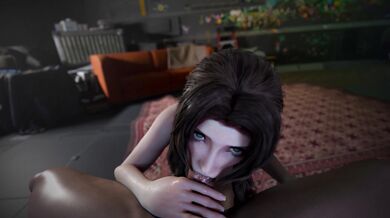 Final Fantasy 7 - Aeriths Morning Blowjob in 4K Ultra HD with Loud Moaning and Groaning Sounds