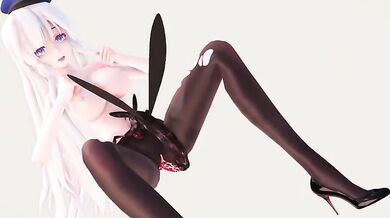 Sexualized Creatures Crawl Over Black Silky Pantyhose in This Sensational Hentai Video