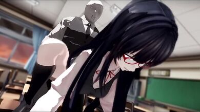 Massive 12-Inch Futanari Dildo Takes on Sultry Maid in Sizzling Erotic Encounter