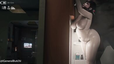 Watch Mei get caught on a hid*den cam in General Butchs secret lair, as she explores his dirty little fantasies and pleasures herself for him!