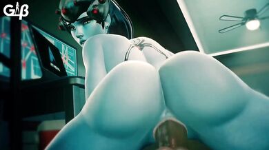 A sexy widow makes the most of her free time by pleasuring herself in front of a webcam