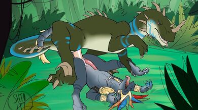 Watch as Lizardman takes his mount for a ride that will leave you breathless!