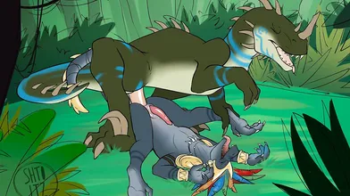 Watch as Lizardman takes his mount for a ride that will leave you breathless!
