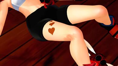 A young girl is having her first insect sex encounter with a giant mecha ant