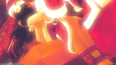 Christmas Eve with Elizabeth and the Naughty Santa - Dragonfire