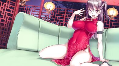 Injected a Drug into a Futanari China-dress Girls Penis and it got HUGE