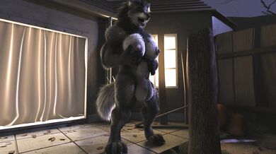 Watch as a werewolf girl rubs her pussy and jerks off in this hardcore H0rs3 hentai porn video