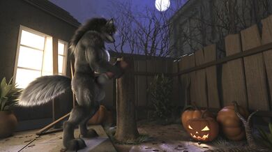 Watch as a werewolf girl rubs her pussy and jerks off in this hardcore H0rs3 hentai porn video