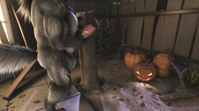 Watch as a werewolf girl rubs her pussy and jerks off in this hardcore H0rs3 hentai porn video