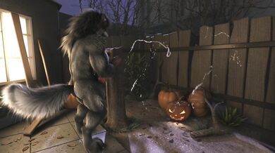 Watch as a werewolf girl rubs her pussy and jerks off in this hardcore H0rs3 hentai porn video