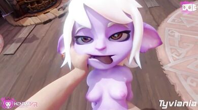 3 horny Yordles having mind-blowing sex in HMV