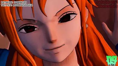 La princesa Nami y su futanari asistente Robin en un video porno espectacular (SUB ESP)