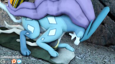 Seduced by the Glitchy Cyborg: Suicunes Human Slave