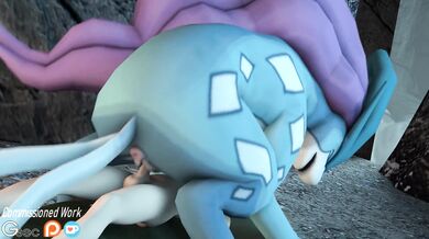 Seduced by the Glitchy Cyborg: Suicunes Human Slave