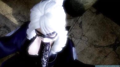 Venom gets wild with his black cat while watching dragonbomb porn