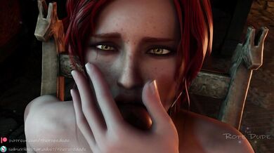 Triss gets tied up in her room while masturbating and discovers new depths of pleasure in self-bondage