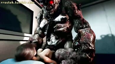 Rebecca rides the monstrous cock of Lara Croft as she is bound and for*ced to submit in this intense bondage scene