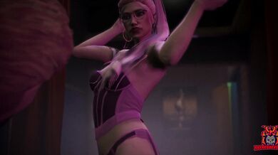 The 3 guys and 1 girl meet the XxRedDevilxx in an erotic adventure