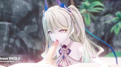 Mobi takes a dip in the sea, her wet bikini teases!