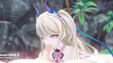 Mobi takes a dip in the sea, her wet bikini teases!