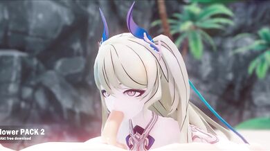 Mobi takes a dip in the sea, her wet bikini teases!