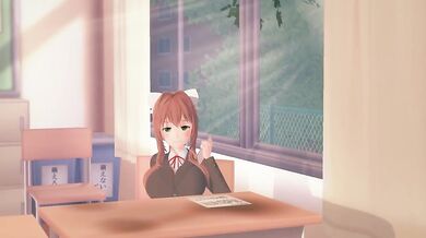 The Hentai Literature Club: Monika (Doki Doki Literature Club) [ImSayaa34]