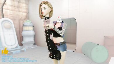 Dragonball Z - Android 18 as her own Horse Cock (Music Version)