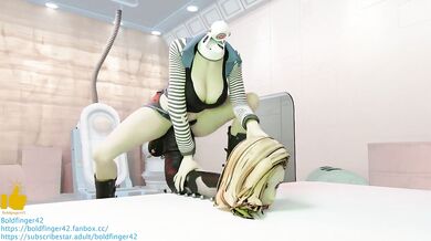 Dragonball Z - Android 18 as her own Horse Cock (Music Version)